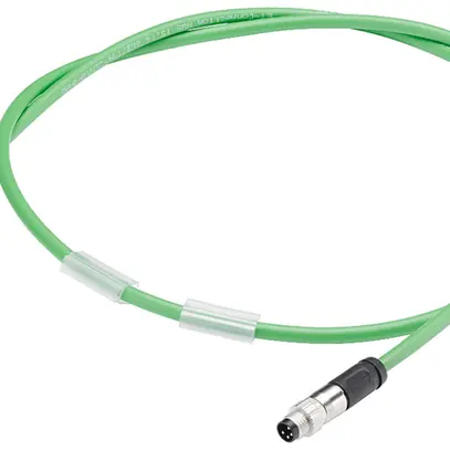 Câble patch Siemens SIMATIC ET200AL pour bus M8 (m/m) 4P blindé vert 0.19m 