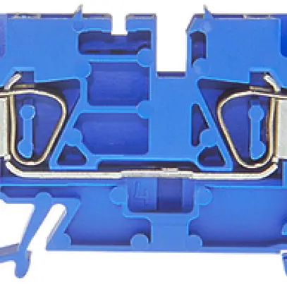 Morsetto di passaggio componibile WZ 0.2…2.5mm² 20A 600V molla 2×1 DIN 35mm bl 