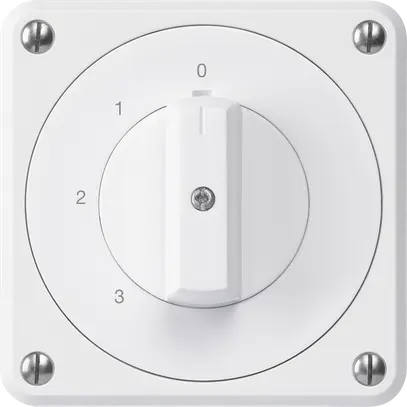 Interruttore rotativo INC robusto IP55 S5/1P bianco per combinazione 