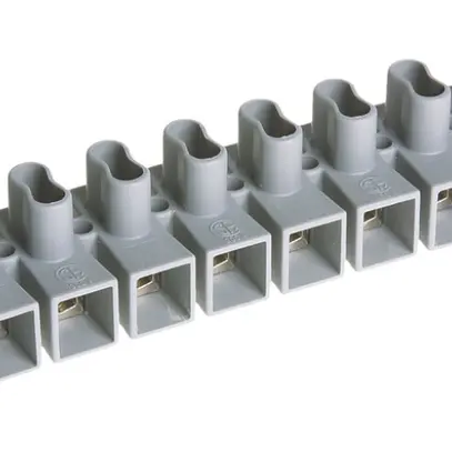 Barrette de bornes Woertz EEx 12P 0.75…1.5mm² 17.5A gris 