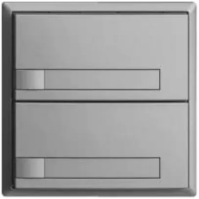 Pulsante KNX RGB EDUE, 250mW, s.LED, c.inserto carta, 2×pulsante, 1×tasto, si 