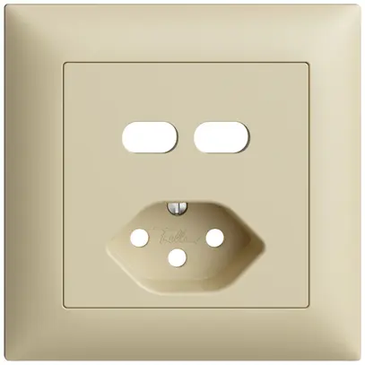 UP-Montageset Feller EDIZIOdue für Steckdose USB 2×Typ C + Typ 13 vanille 