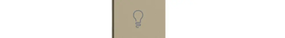 UP-Taste 1/2 horiz. Edue Wiser Symbol Licht sand 