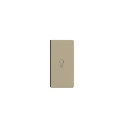 Poussoir 1/2 ENC horiz. Edue Wiser symbole lumière sand 