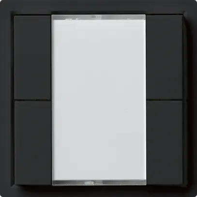 Poussoir universel ENC 4×KLA A sans LED noir 
