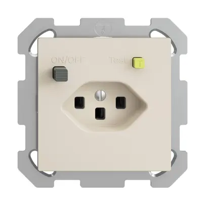 Prise ENC EDIZIOdue T23 FI 30mA FM, crema 