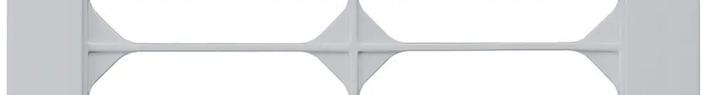 Cadre de recouvrement ENC kallysto.pro 2×2 gris clair 154×154mm 