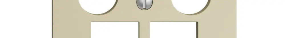 Kit de recouvrement Edue F, p.prise multimédia EASYNET, p.2×RJ45 S-One, vanille 