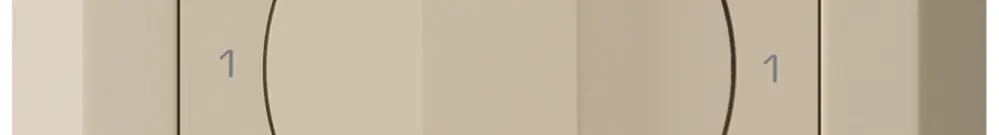 Interrupteur rotatif ENC kallysto.line 0/1L beige avec manette 