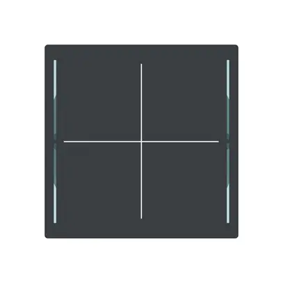 Bedienelement ABB SIDUS touch E KNX mit BCU 1…4-fach anthrazit 