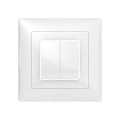 Couronne pour senseur poussoir SIDUS KNX Basic Fset-B 2/4, blanc brillant 