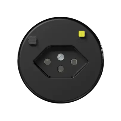 Prise FI ENC CLASSIC E T13 30mA, shutter, noir 