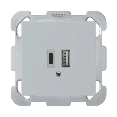 Prise de charge USB ENC kallysto 18W PD 1×type A 1×type C a.plaque fix. grc 