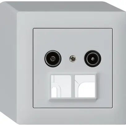 Prise d'antenne AP R/TV HMS kallysto 23dB gris clair 