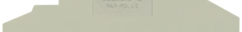 Piastra terminale Weidmüller PAP PDL4S 100×1.5mm beige 