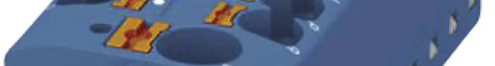 Verteilerblock PX PTFIX 10/18X4-G BU 