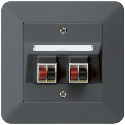 Presa INC audio kallysto.trend 2×antracite morsetto per 2 altoparlante 
