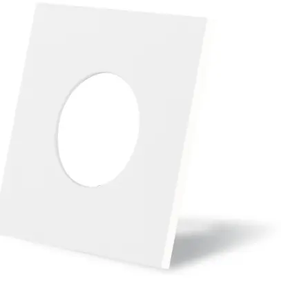 Anello decorativo DOTLUX, p.Downlight LED MULTI/MULTIsun, 84×84mm bianco opaco 