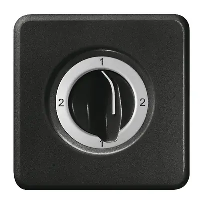 Kit frontale INC 2-1-2-1 nero per interr.rotativo 