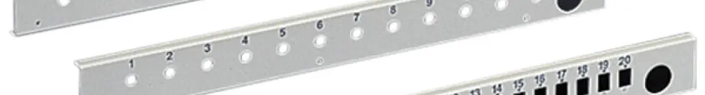 Panneau de brassage Rittal DK 7178.535 gris 20-port 19" 1UH 