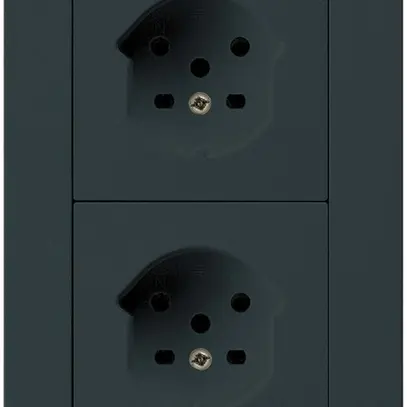 UP-Kombi 2×1 HA kallysto.pro 2×Typ 15 mit Steckklemmen schwarz 