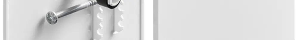Couvercle à broches HSB Weibel Slim mini 96×96mm matière synthétique blanc 
