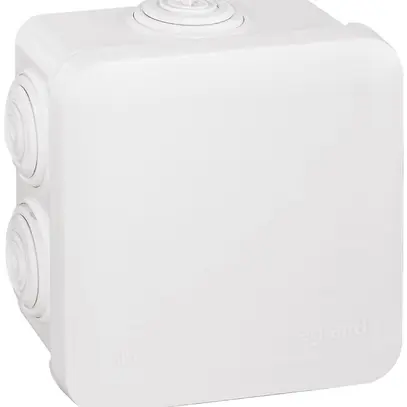 Boîte de dérivation AP PLEXO vide 80×80mm blanc 