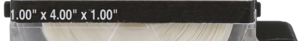 Cassette d'étiquettes Panduit MP, auto-laminant, 25.4×101.6mm clair/blanc 