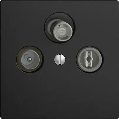 Prise d'antenne SAT/TV/R DB53 EDIZIOdue noir avec SAT-F 