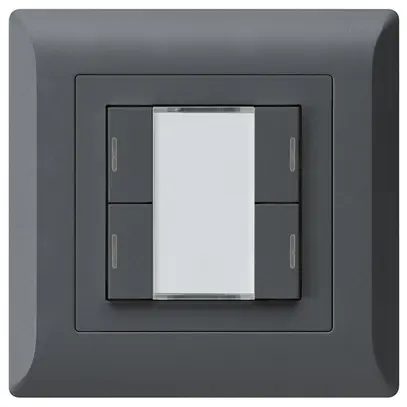 UP-Taster kallysto.line KNX 4×RGB LED s/e-link anthrazit 