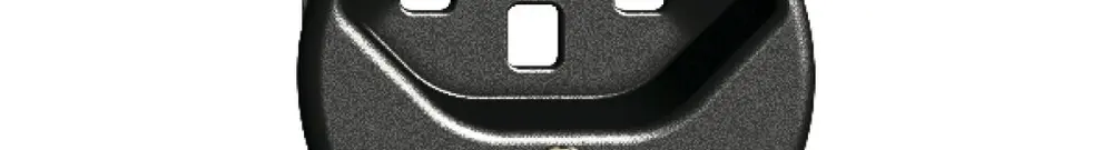 Disque frontal FH 1×T23 noir Ø43mm, lentille, 