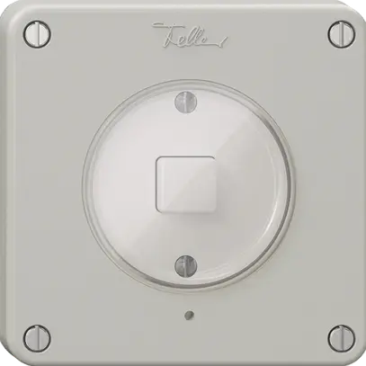 Interrupteur 1K/1T NEVO Wiser N.CO gris clair 