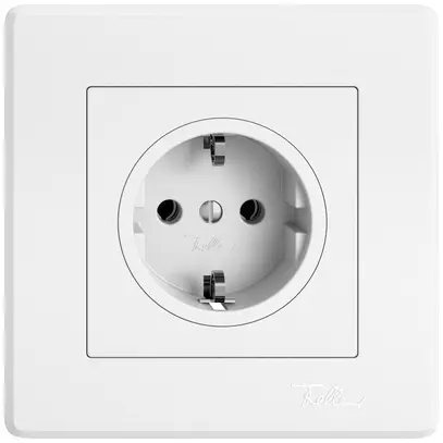Presa INC EDIZIO.liv SNAPFIX® SCHUKO 16A 230V 88×88mm bianco 