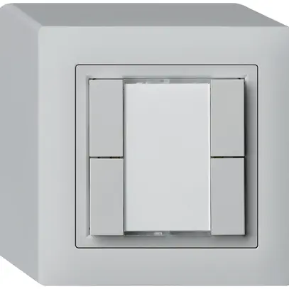 Poussoir universel AP 4×kallysto avec LED gris clair 