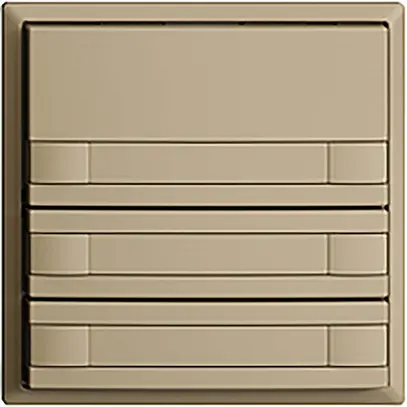 Poussoir ENC KNX 3× EDIZIOdue sand RGB sans LED avec insert papier 