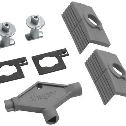 Intérieur de serrure Hager Orion.Plus triangle 8mm 2 pièces 