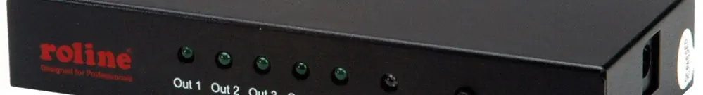 HDMI Splitter ROLINE, 1×IN → 4×OUT, aktiv, 4K@60Hz 3D 