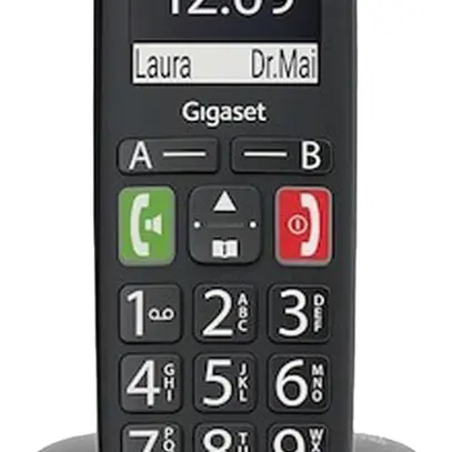 Téléphone sans fil Gigaset E560 14h mains libres CLIP noir 