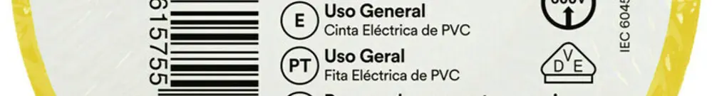 Nastro isolante 3M Temflex 165 19mm×25m×0.15mm giallo VDE 600V 0…90°C 