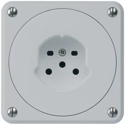 Prise ENC HA robusto type 15 avec bornes enfichables gris 