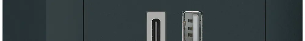 Prise de charge USB AP kallysto 18W PD 1×type A 1×type C noir 