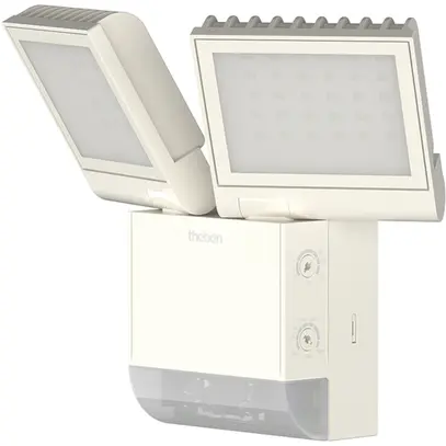 Projecteur LED theLeda S 17W 2×900lm 4000K avec détecteur d.mouvement blanc IP55 