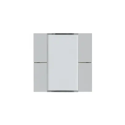 Kit frontale Hager kallysto 4×KNX systemlink/easylink grigio chiaro 