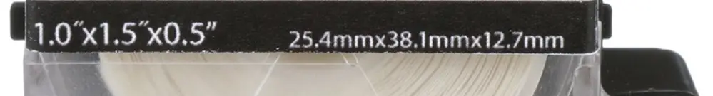 Cassette d'étiquettes Panduit MP, auto-laminant, 25.4×38.1mm clair/blanc 