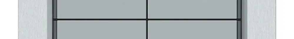 Pulsante KNX INC KAL 4×tasti 4×punti azionamento LED grigio 