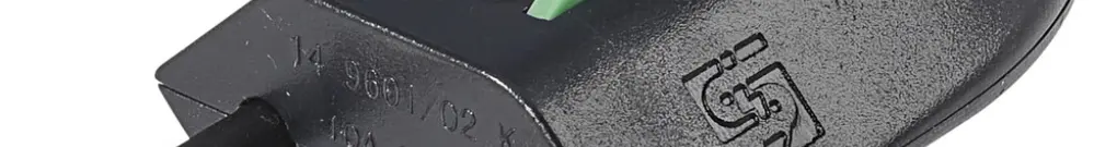 Stecker STEKO MOUNT T12 schwarz, mit Sperrknopf 