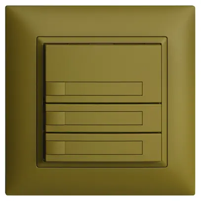 Pulsante KNX RGB INC EDUE FMI, 250mW, s.LED, c.carta, 3×pulsante, 1×tasto, ov 