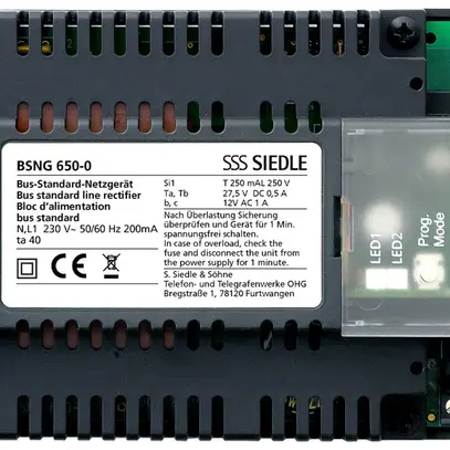 Bloc d'alimentation AMD Siedle Standard 230V AC 1000mA 162×89×60mm 