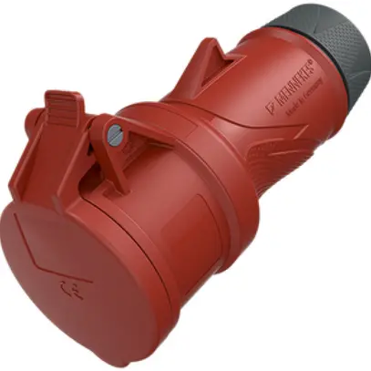 Presa mobile CEE PowerTOPXtra S 16A IP54 5P 6h 400V Ø69×174mm rosso 