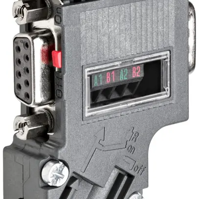 Fiche de raccordement bus API Siemens SIMATIC DP PROFIBUS+PG séparable 35° 